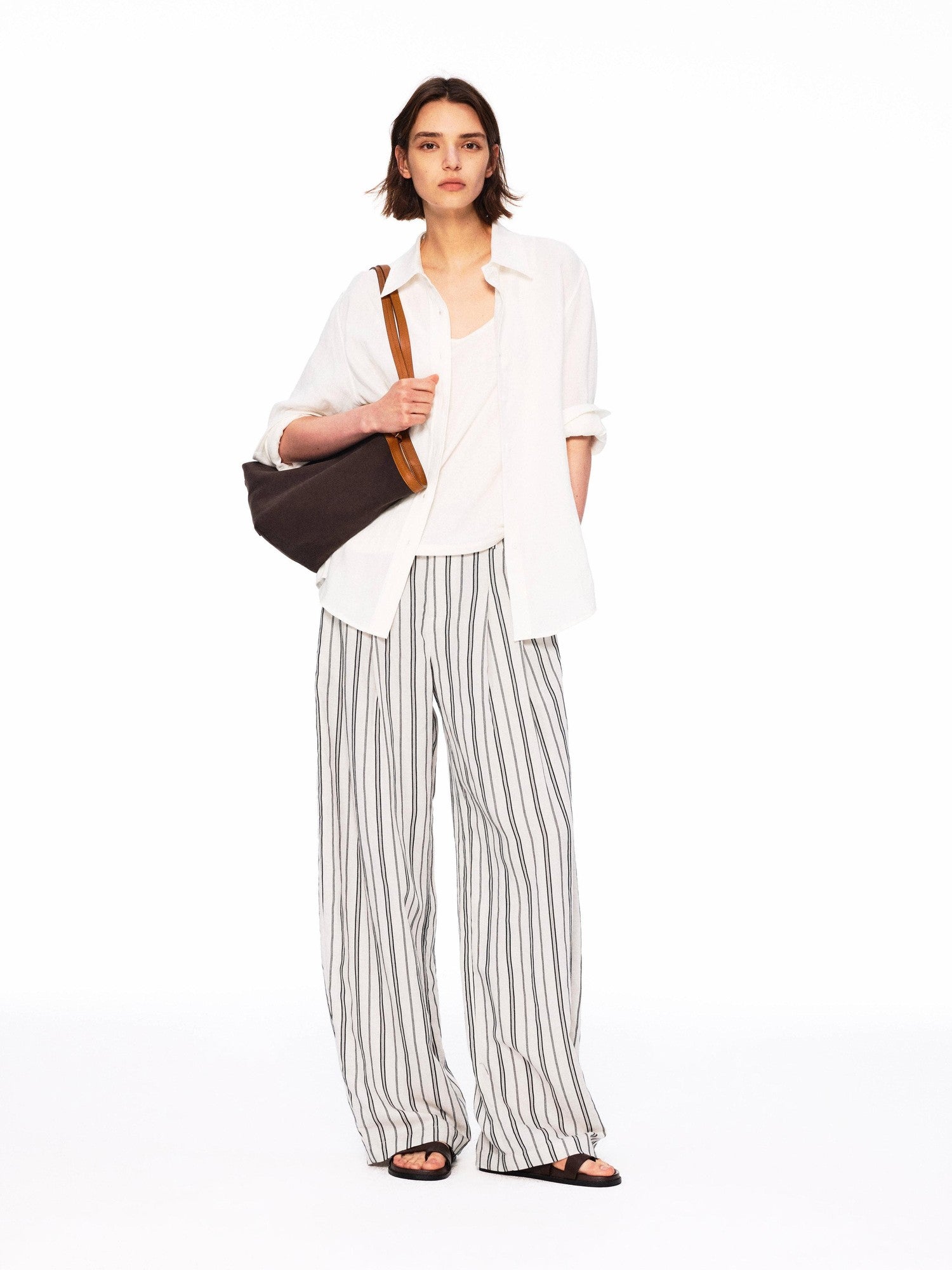 Northbutsouth Small Square Collar Loose Casual Long Sleeve Women&
