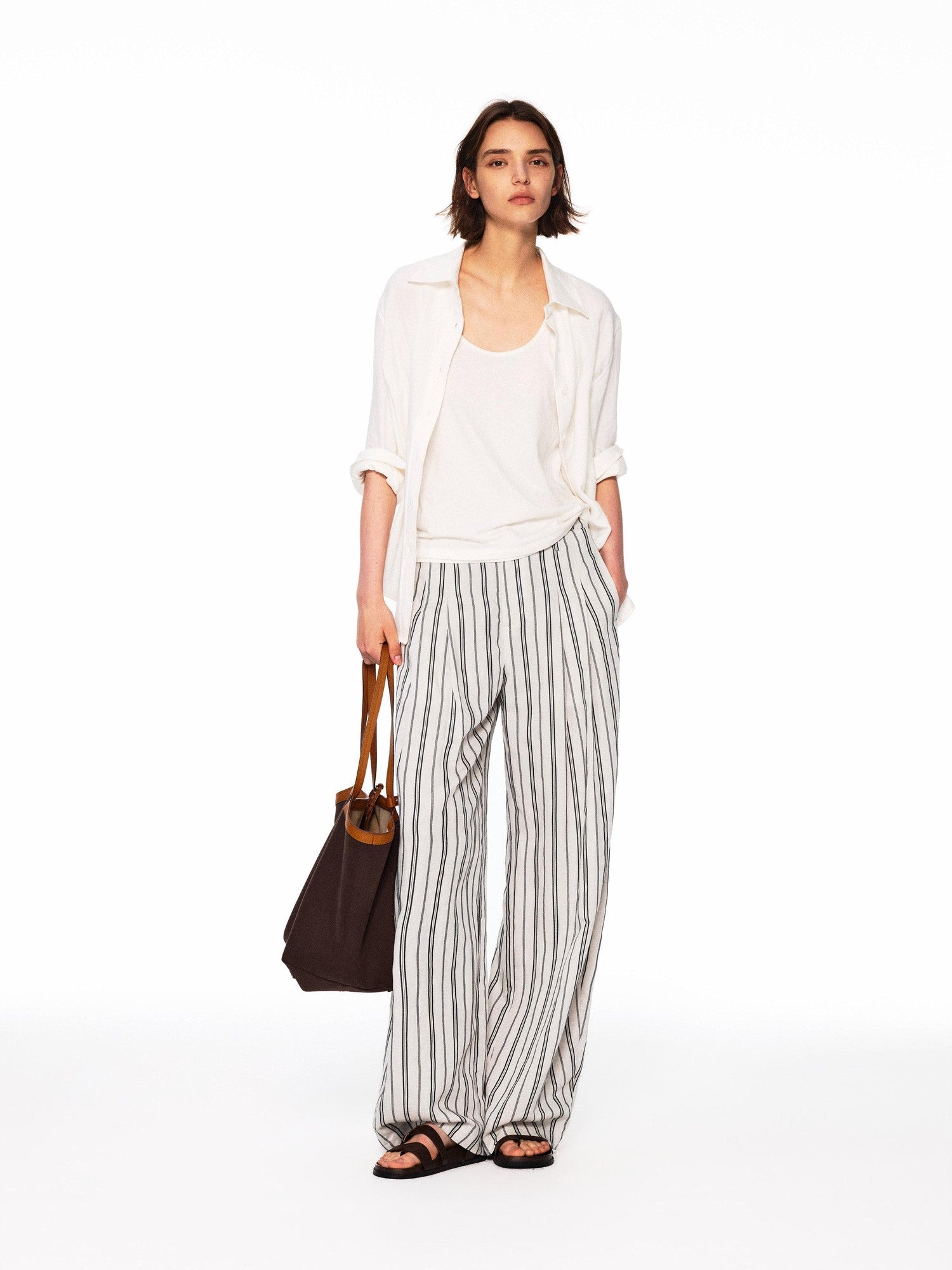 Northbutsouth Small Square Collar Loose Casual Long Sleeve Women&