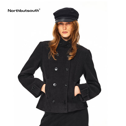 Northbutsouth_Stand_Collar_Double_Breasted_Wool_Blend_Women&