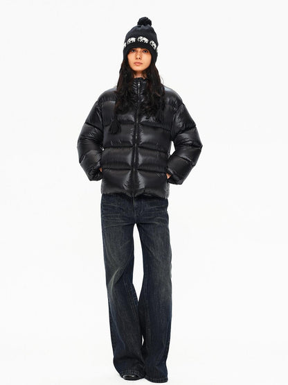 Northbutsouth Stand Collar Lightweight Fluffy Women&