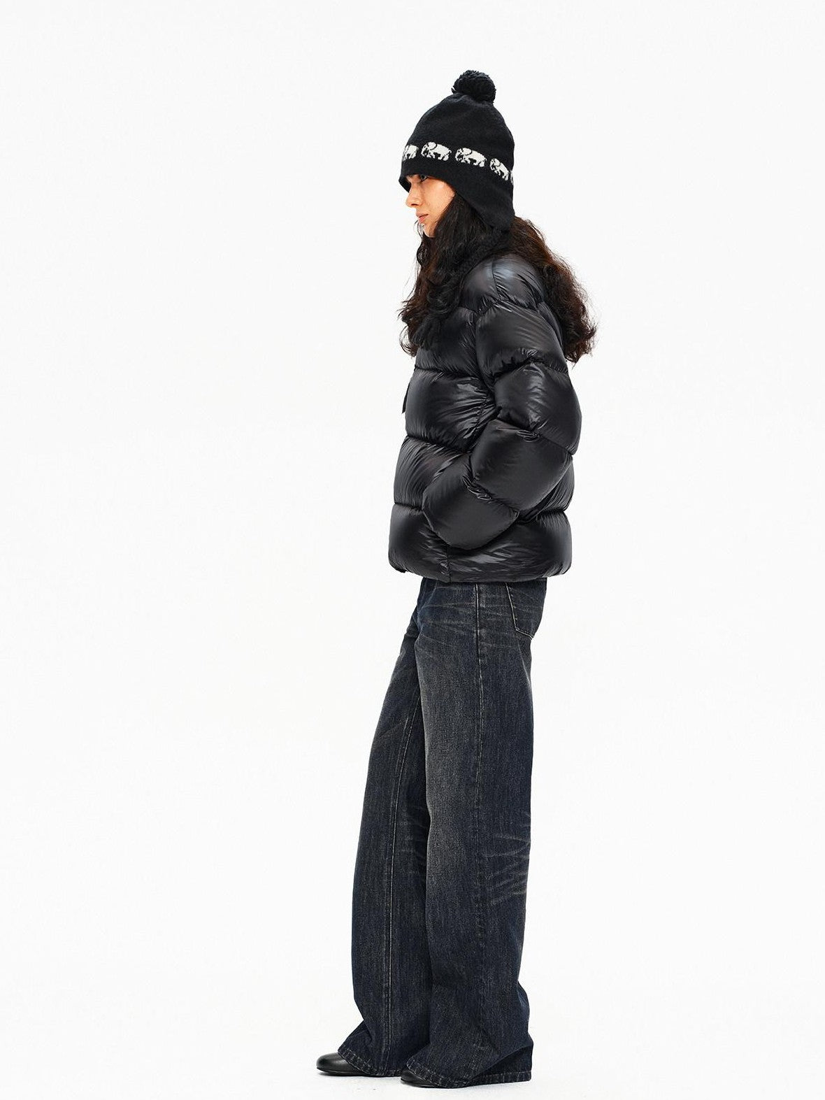 Northbutsouth Stand Collar Lightweight Fluffy Women&