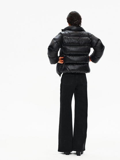 Northbutsouth Stand Collar Lightweight Fluffy Women&