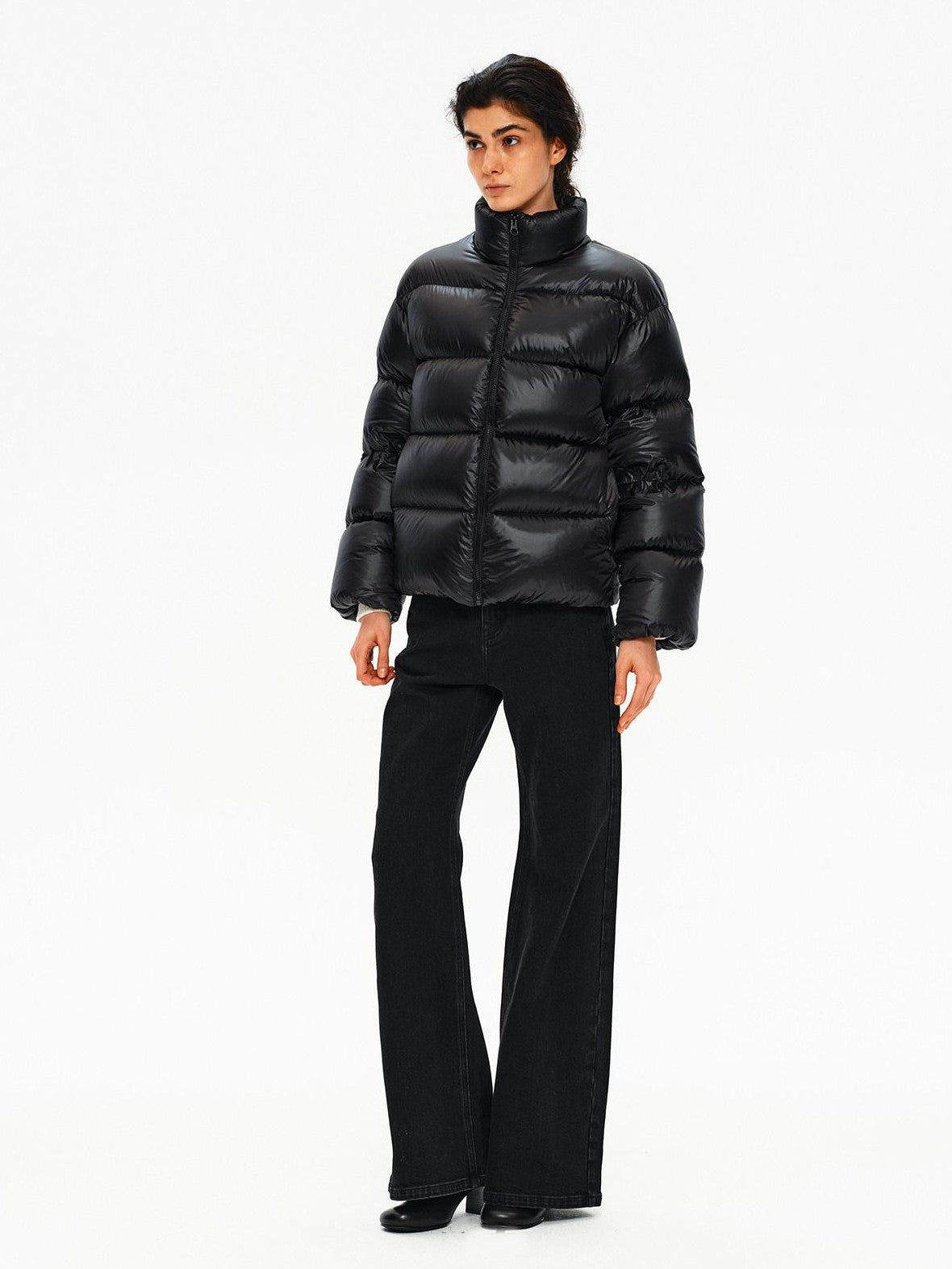Northbutsouth Stand Collar Lightweight Fluffy Women&