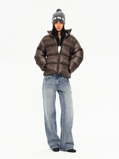 Northbutsouth Stand Collar Lightweight Fluffy Women&