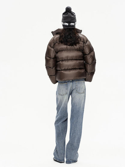 Northbutsouth Stand Collar Lightweight Fluffy Women&