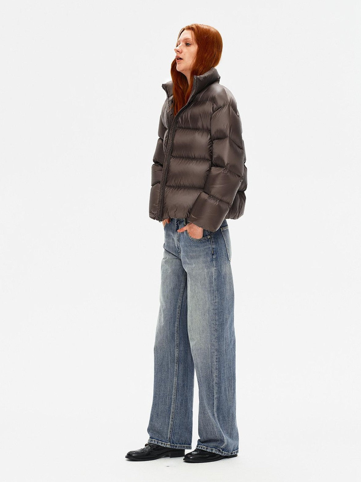 Northbutsouth Stand Collar Lightweight Fluffy Women&