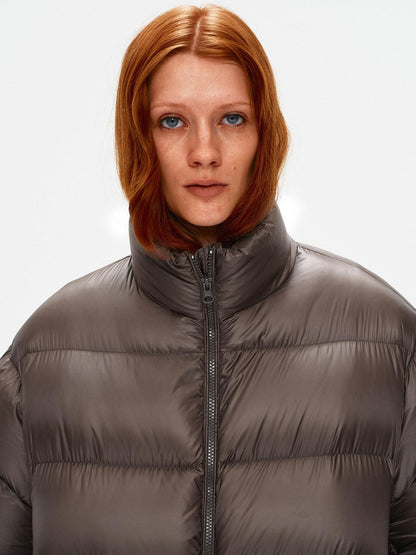Northbutsouth Stand Collar Lightweight Fluffy Women&