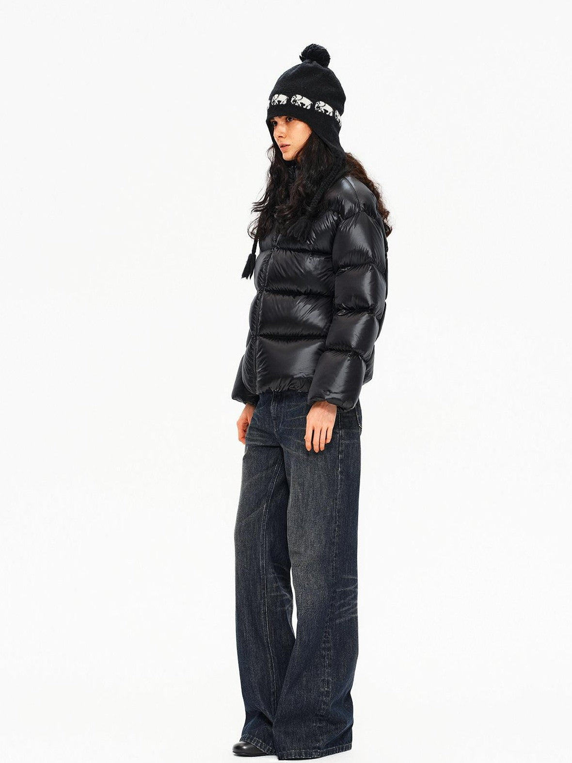 Northbutsouth Stand Collar Lightweight Fluffy Women&