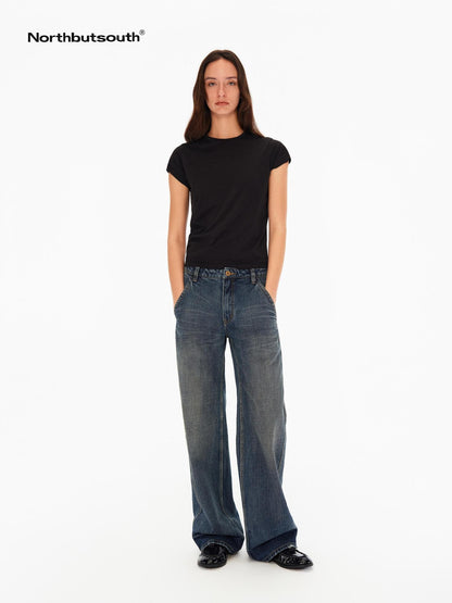 Northbutsouth Stretch Slim Fit Cap Sleeve Women&