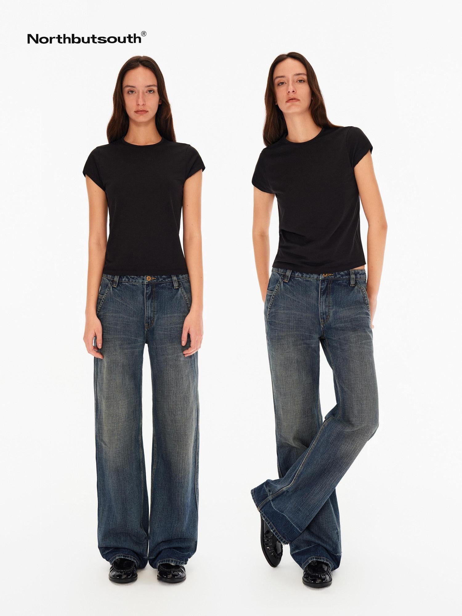 Northbutsouth Stretch Slim Fit Cap Sleeve Women&