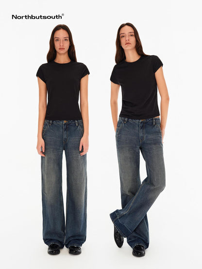 Northbutsouth Stretch Slim Fit Cap Sleeve Women&