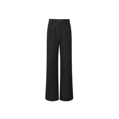 Northbutsouth Textured Bamboo Cotton Relaxed Fit Low Waist Trousers MISSTT