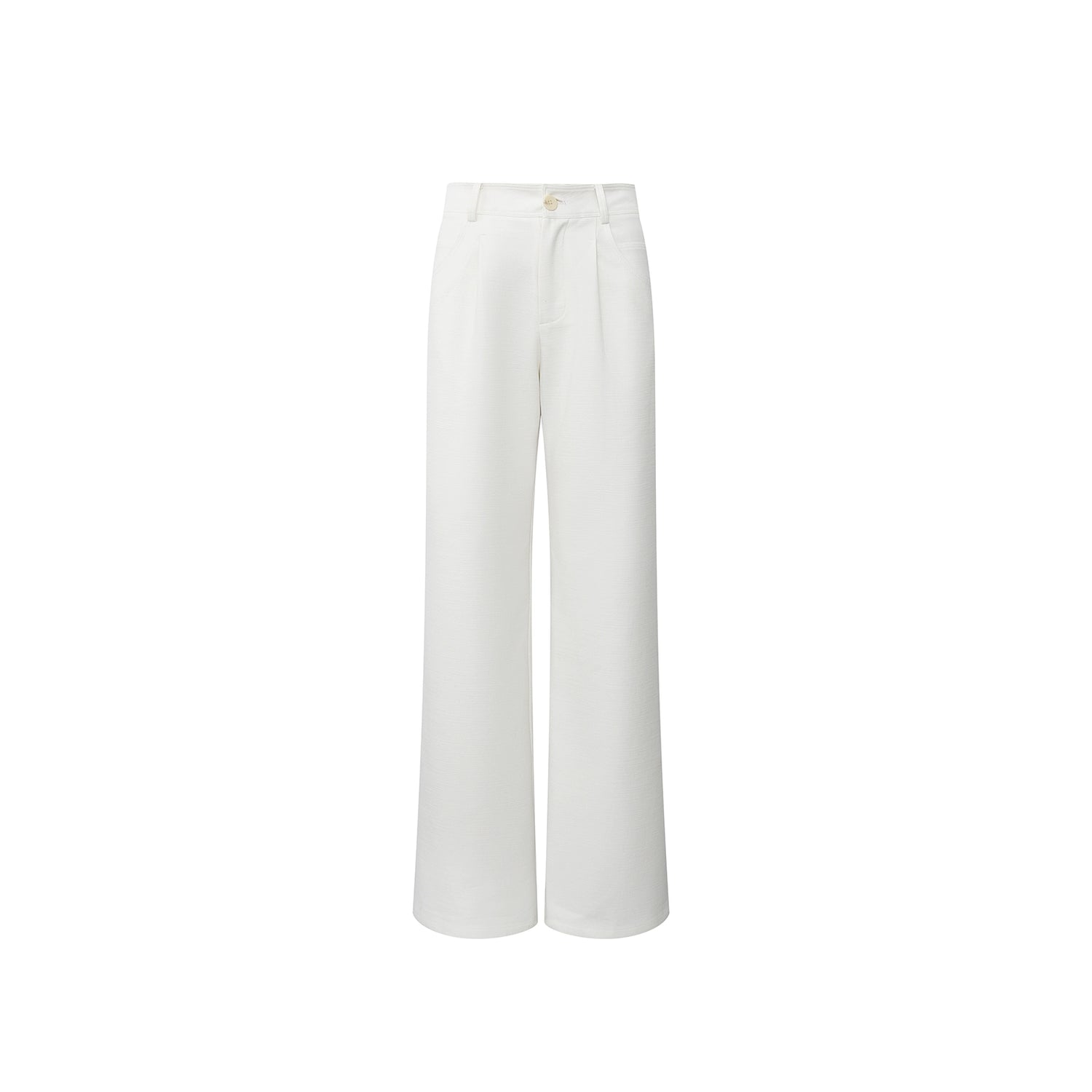Northbutsouth Textured Bamboo Cotton Relaxed Fit Low Waist Trousers MISSTT
