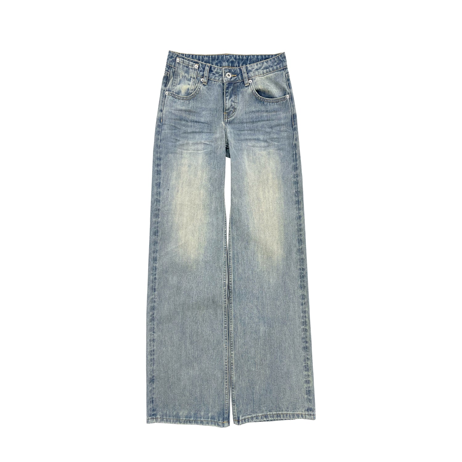 Northbutsouth Textured Crease Low Rise Relaxed Jeans MISSTT