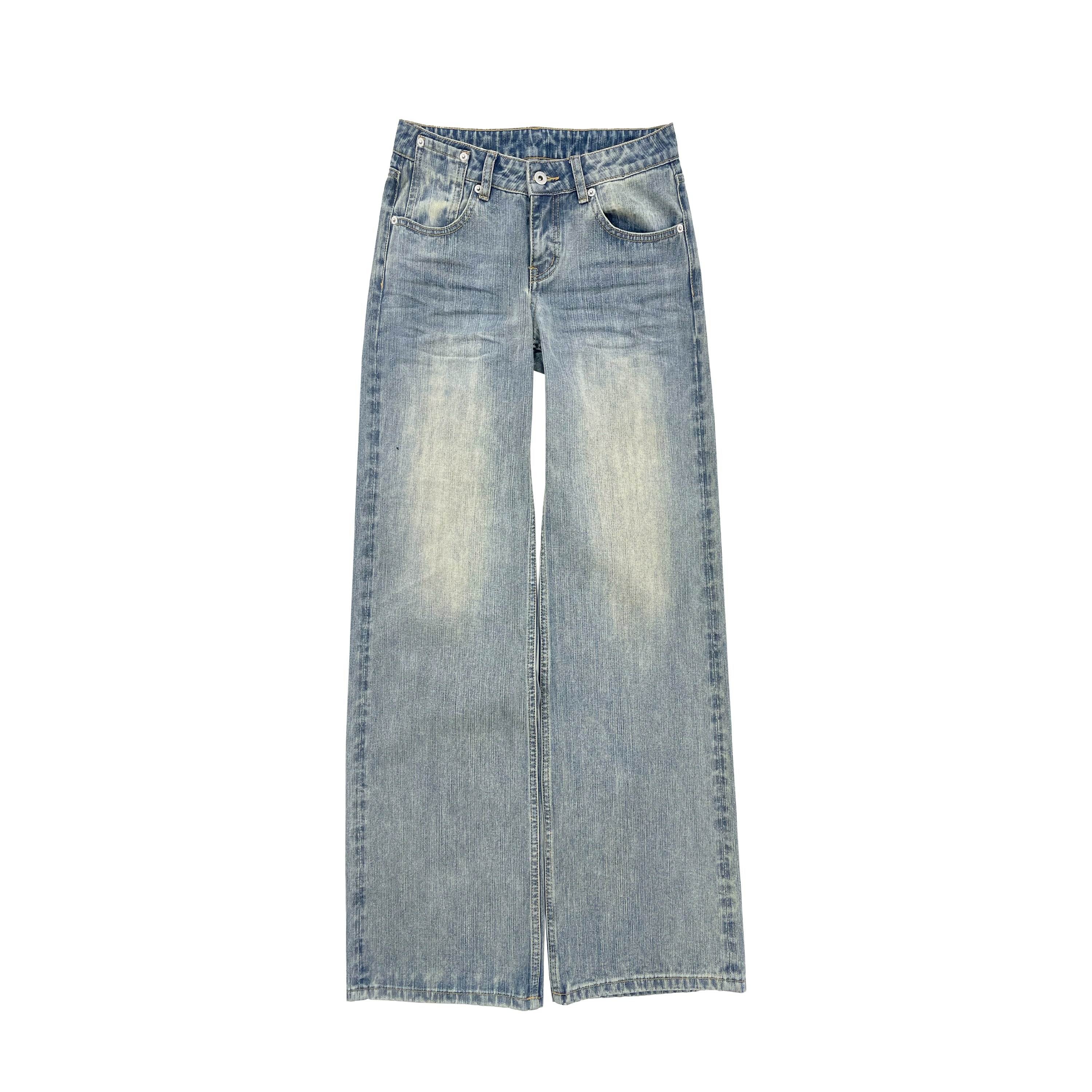 Northbutsouth Textured Crease Low Rise Relaxed Jeans MISSTT