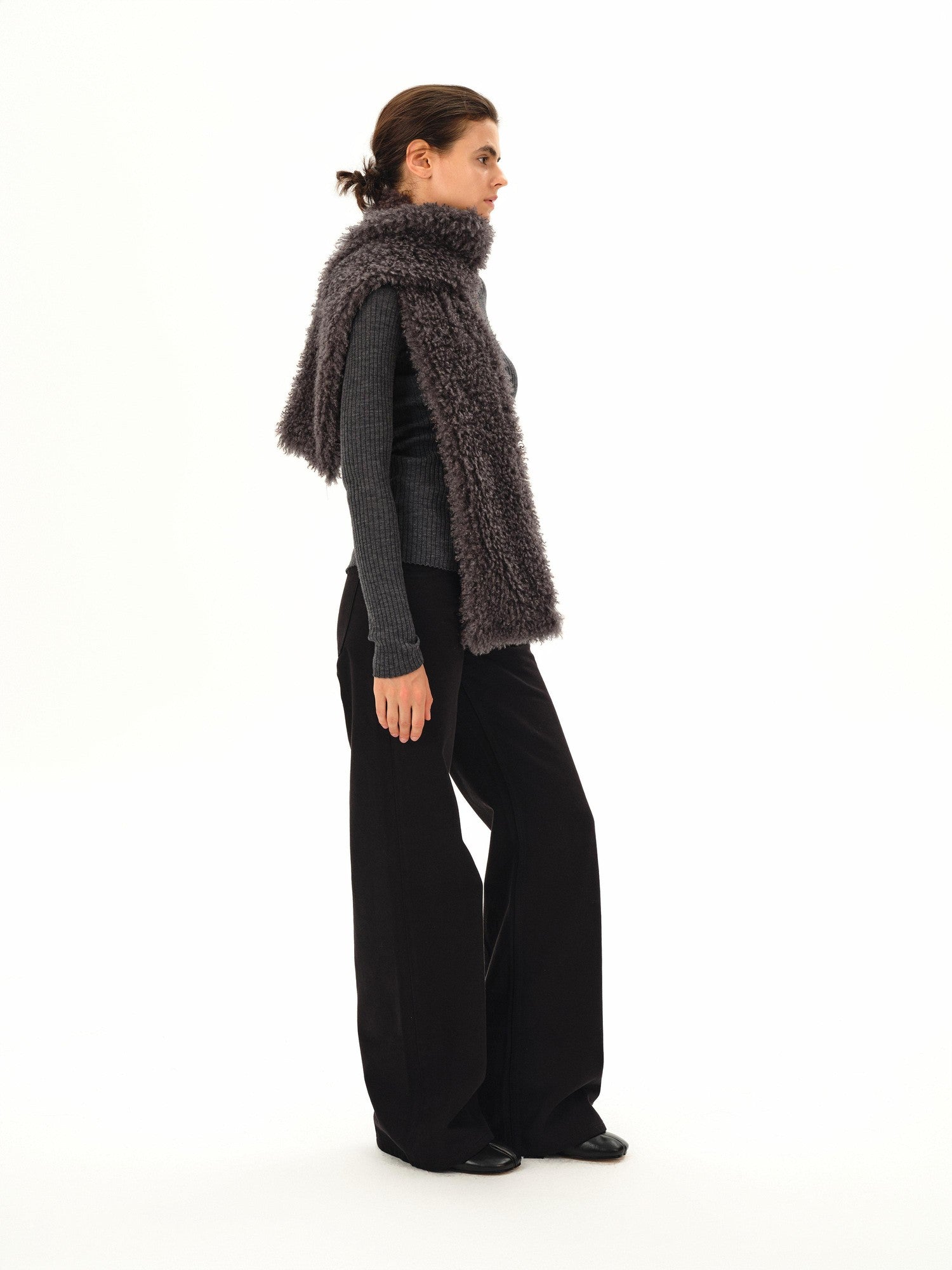 Northbutsouth Textured Curly Teddy Plush Faux Fur Women&
