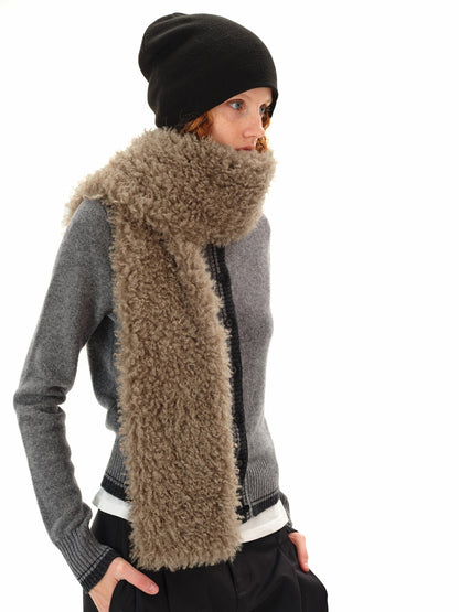Northbutsouth Textured Curly Teddy Plush Faux Fur Women&