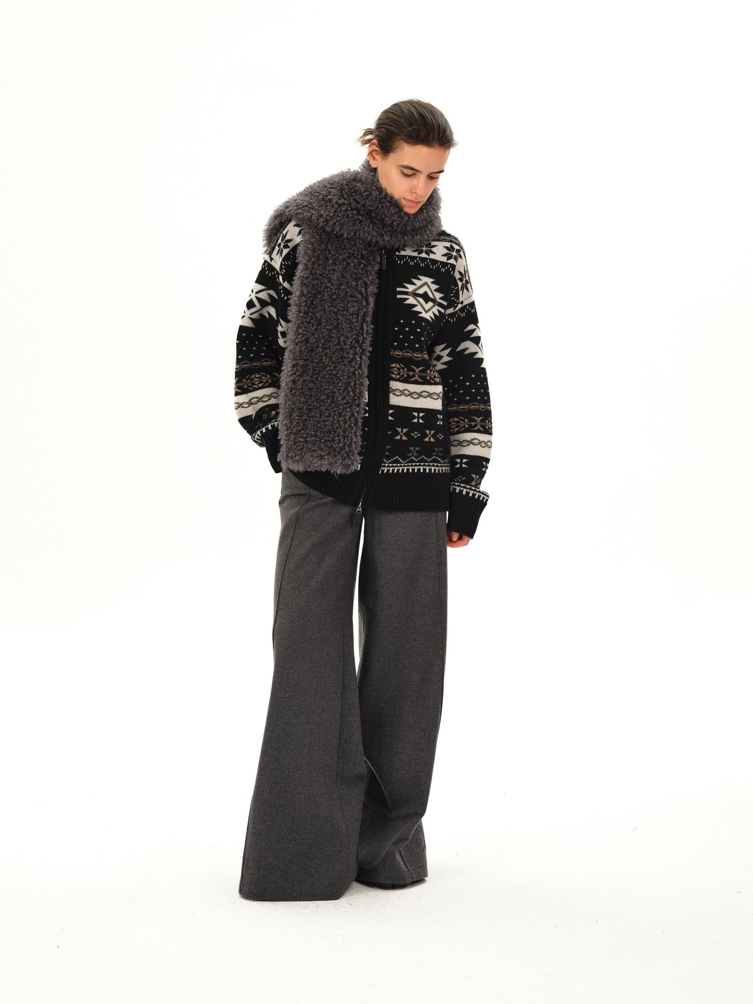 Northbutsouth Textured Curly Teddy Plush Faux Fur Women&