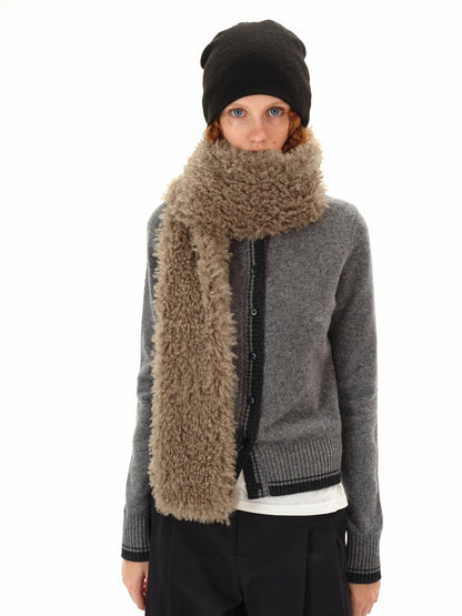 Northbutsouth Textured Curly Teddy Plush Faux Fur Women&