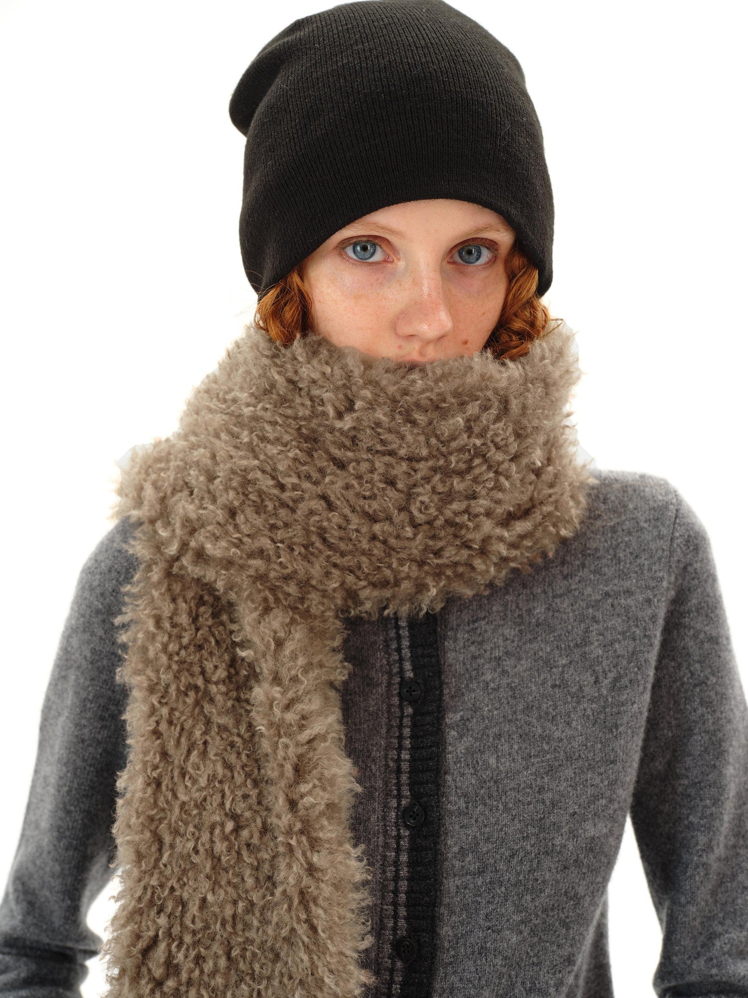 Northbutsouth Textured Curly Teddy Plush Faux Fur Women&