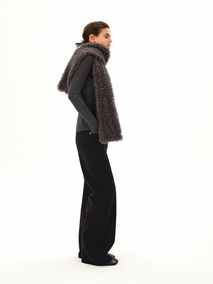 Northbutsouth Textured Curly Teddy Plush Faux Fur Women&