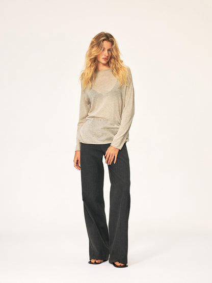 Northbutsouth Textured Front Pleated Mid Low Rise Women&