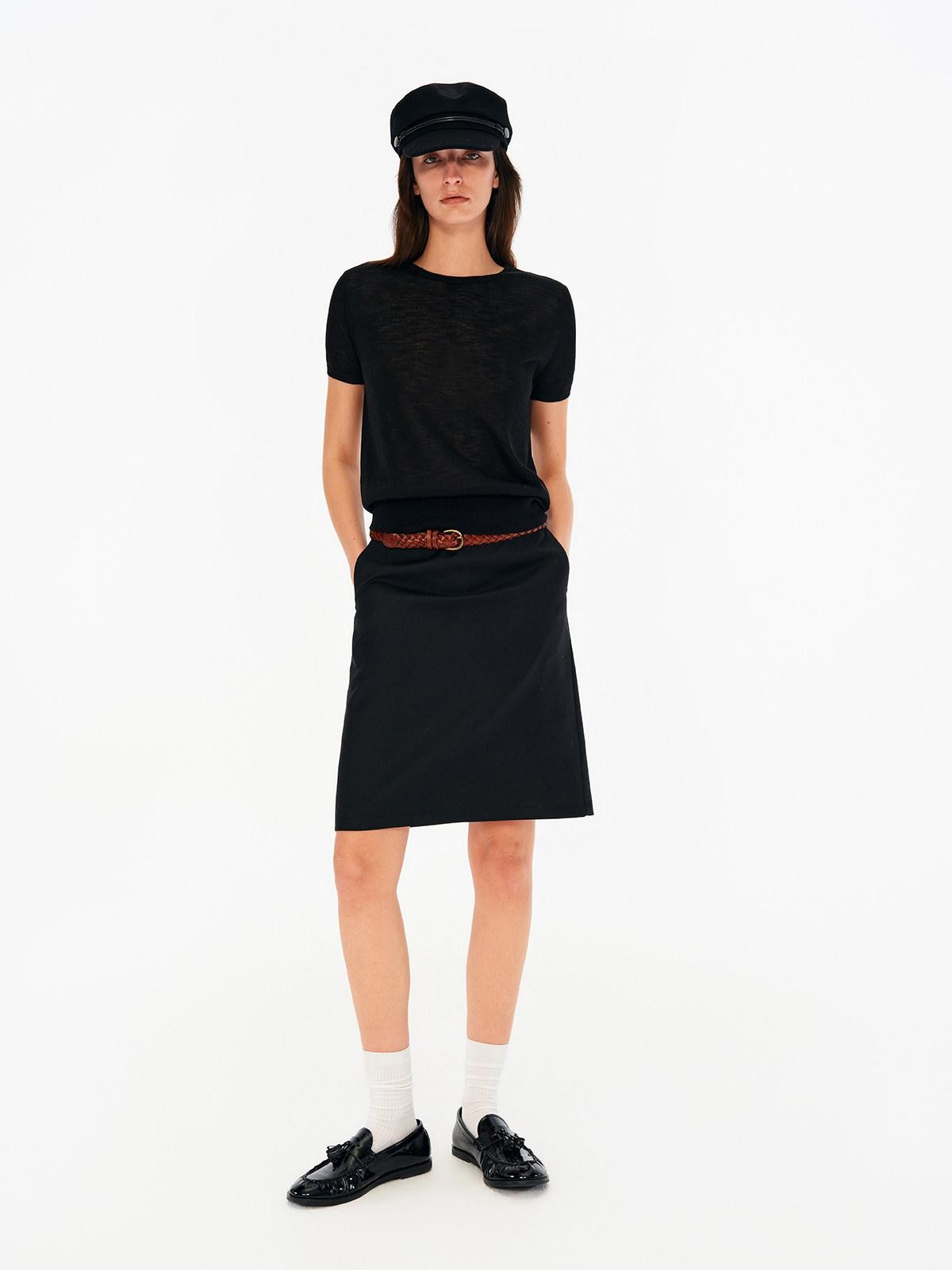 Northbutsouth Textured Linen Knit Round Neck Women&