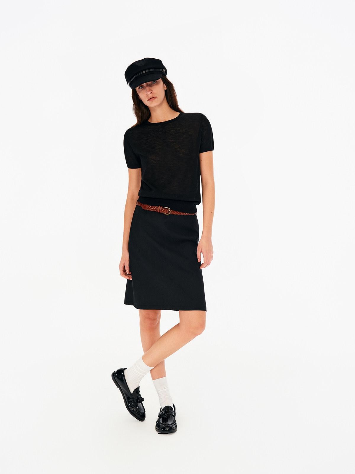 Northbutsouth Textured Linen Knit Round Neck Women&