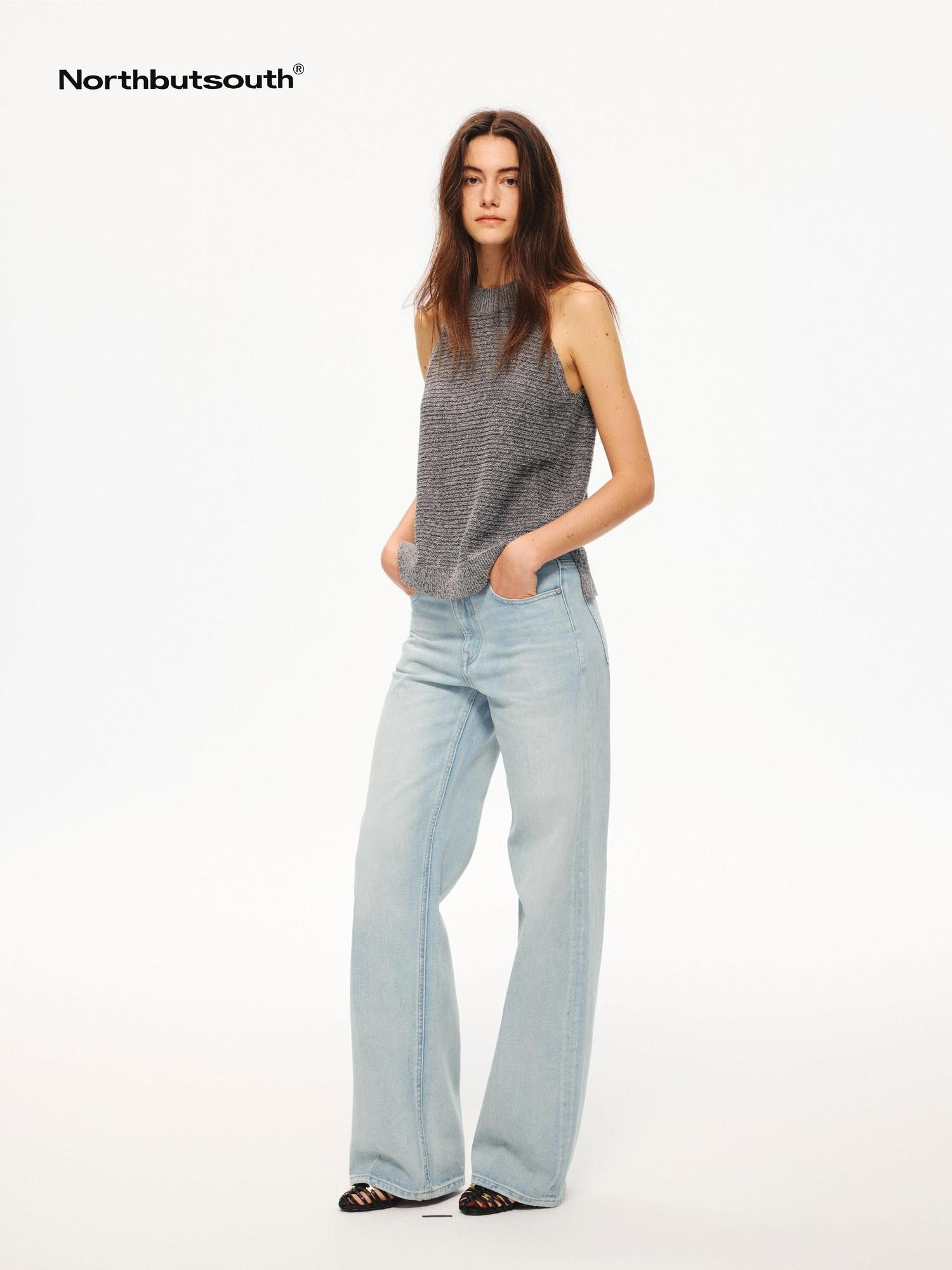Northbutsouth Textured Melange Breathable Off Shoulder Women&