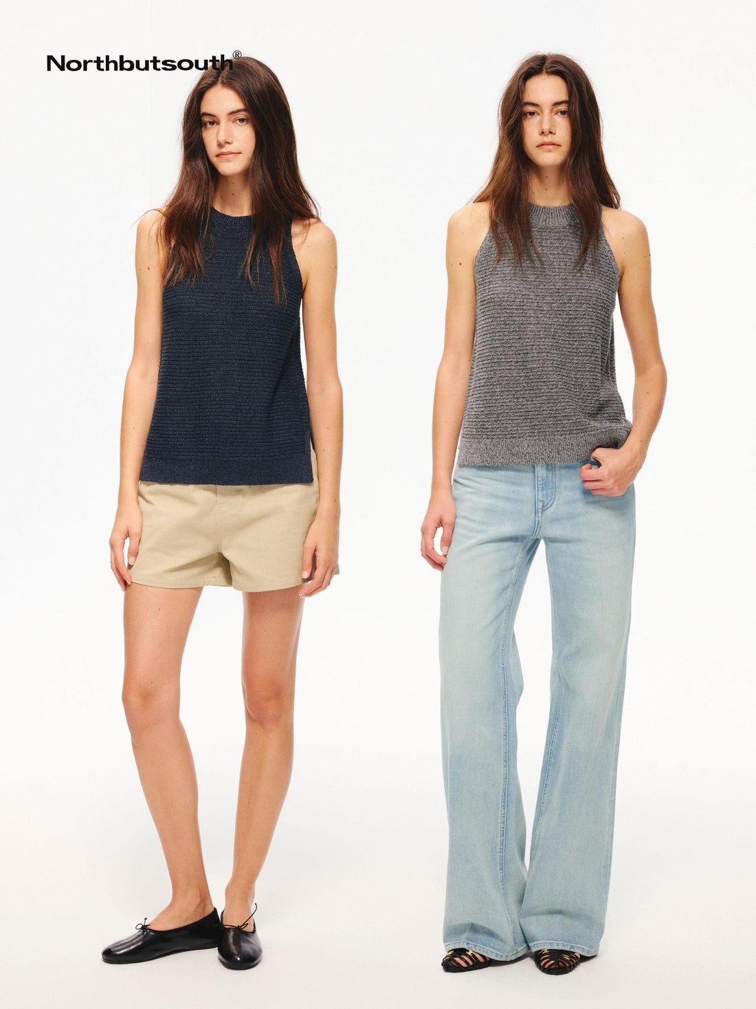 Northbutsouth Textured Melange Breathable Off Shoulder Women&