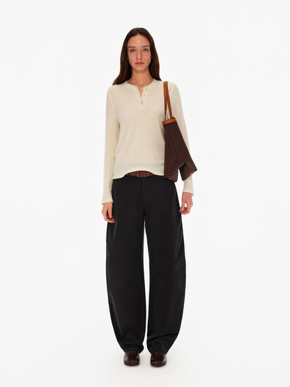 Northbutsouth Textured Three Tone Curved Tapered Mid Low Rise Women&