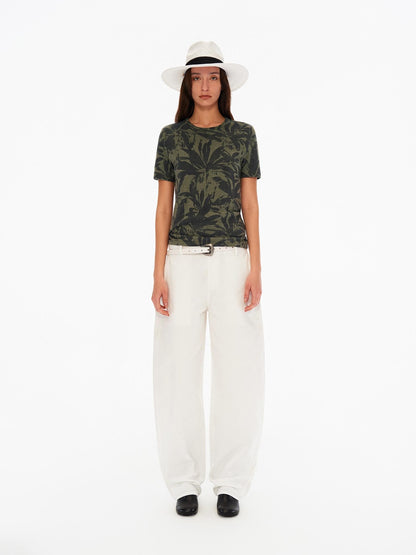 Northbutsouth Textured Three Tone Curved Tapered Mid Low Rise Women&