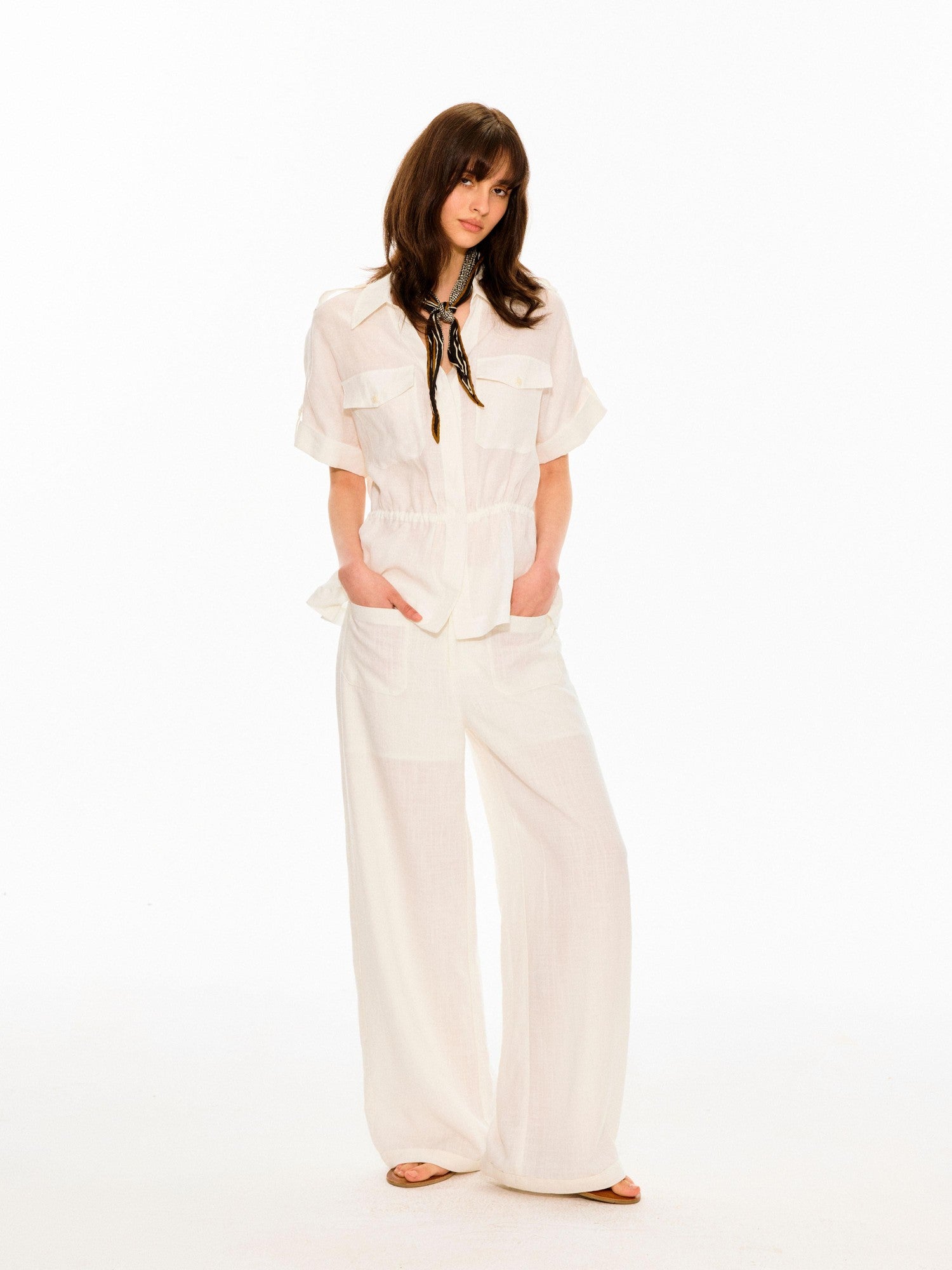 Northbutsouth Textured Waistless Mid Low Rise Square Pocket Women&