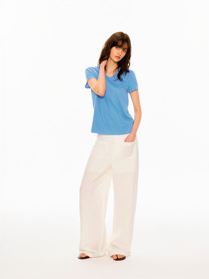 Northbutsouth Textured Waistless Mid Low Rise Square Pocket Women&