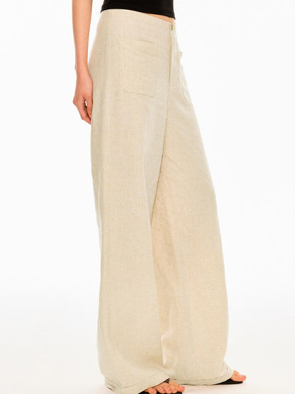 Northbutsouth Textured Waistless Mid Low Rise Square Pocket Women&