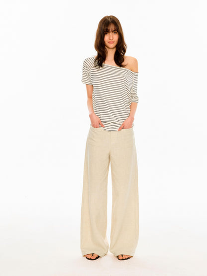 Northbutsouth Textured Waistless Mid Low Rise Square Pocket Women&