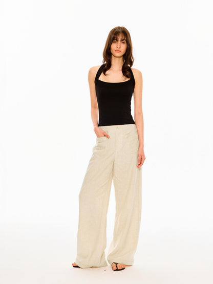 Northbutsouth Textured Waistless Mid Low Rise Square Pocket Women&
