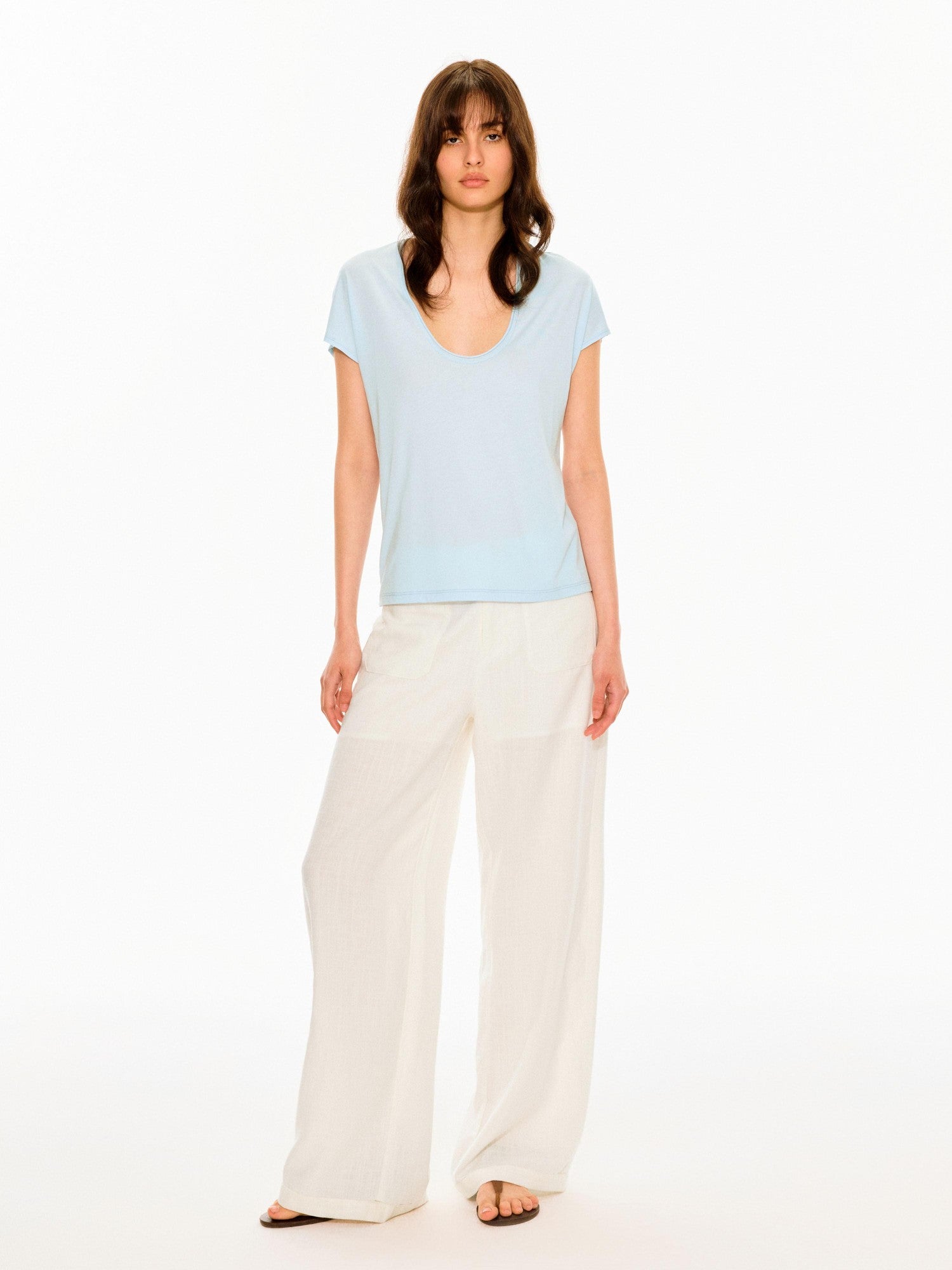 Northbutsouth Textured Waistless Mid Low Rise Square Pocket Women&