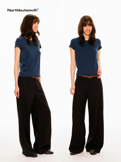 Northbutsouth Textured Waistless Mid Low Rise Square Pocket Women&