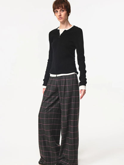 Thermo Soft Merino Cashmere Ribbed Dual Zip Cardigan