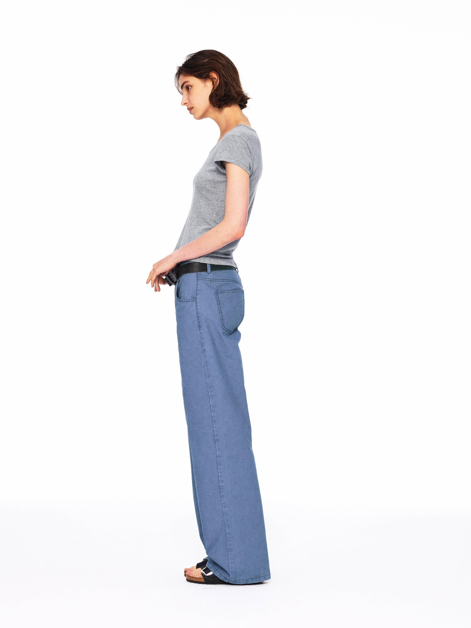Northbutsouth Three Color Layered U Neck Slim Women&