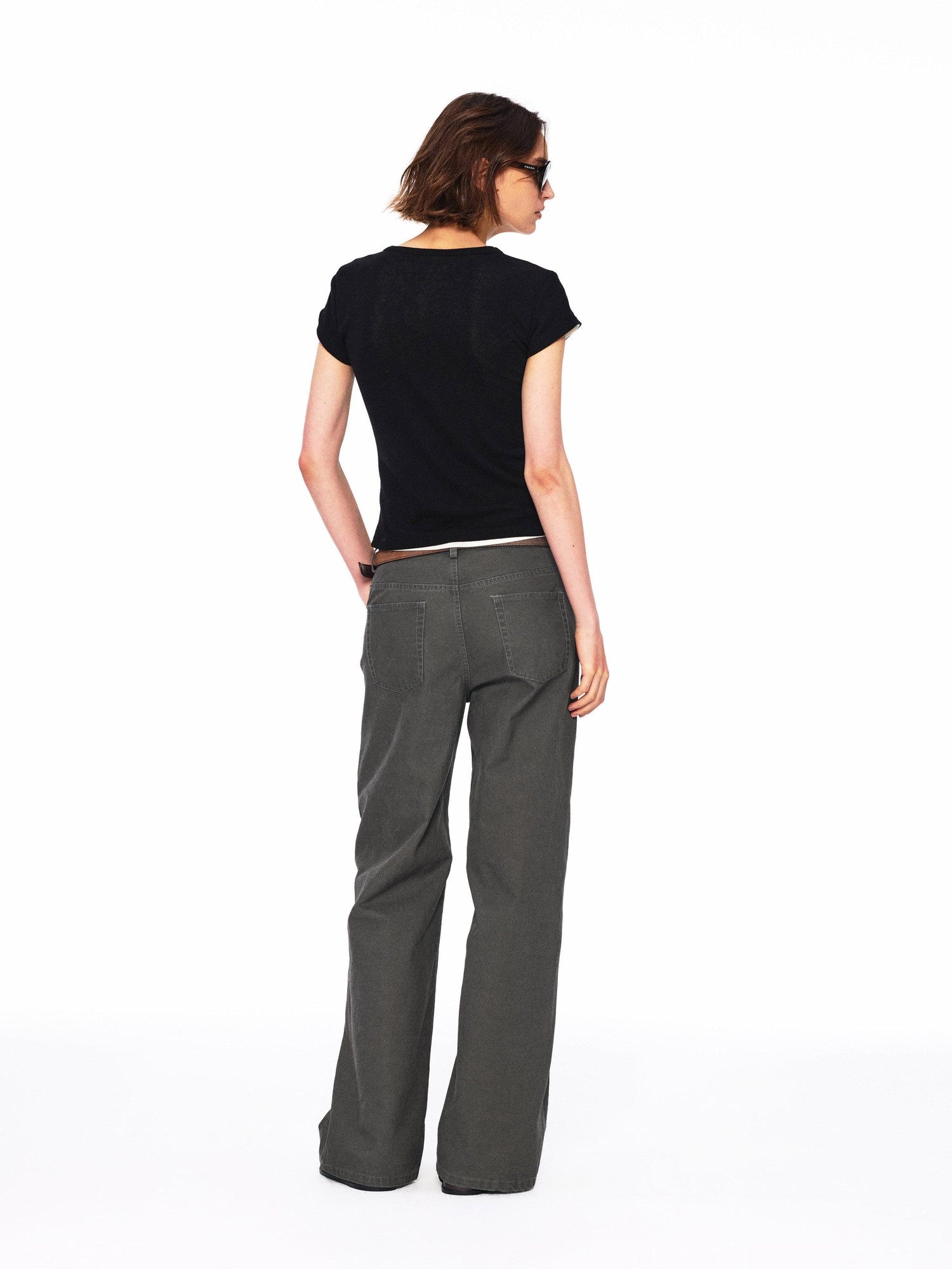 Northbutsouth Three Color Layered U Neck Slim Women&