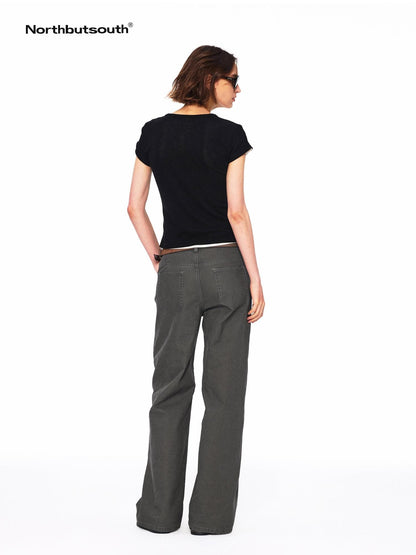 Northbutsouth Three Color Layered U Neck Slim Women&