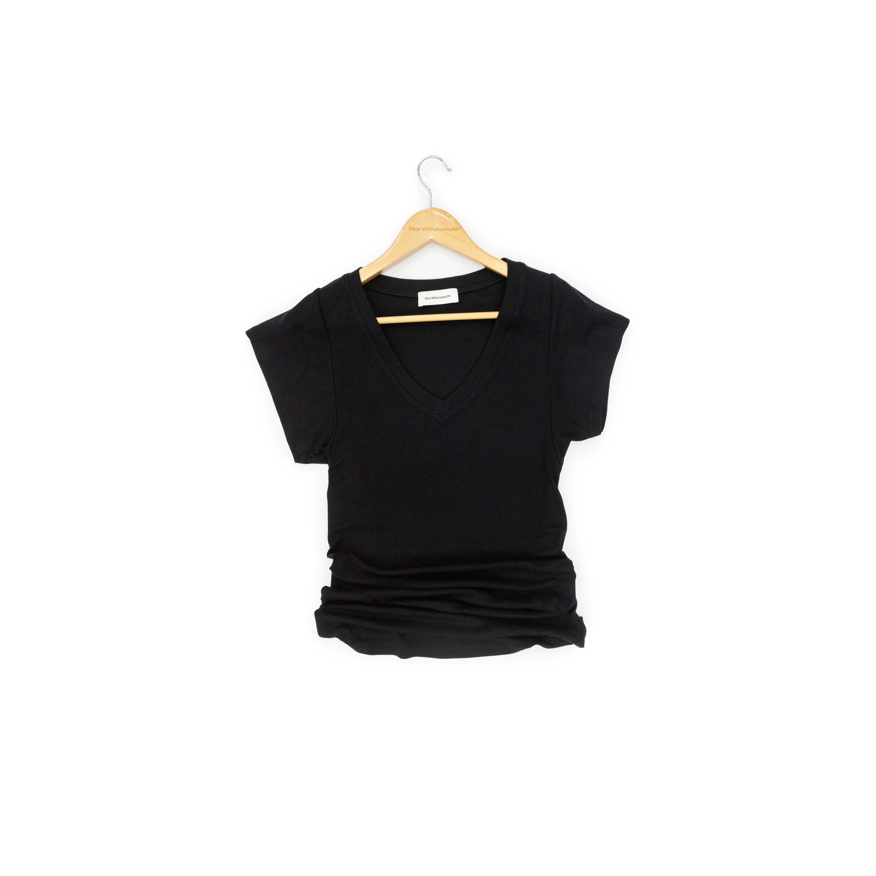 Northbutsouth Three Tone Classic V-neck Stacked T-shirt Dress MISSTT