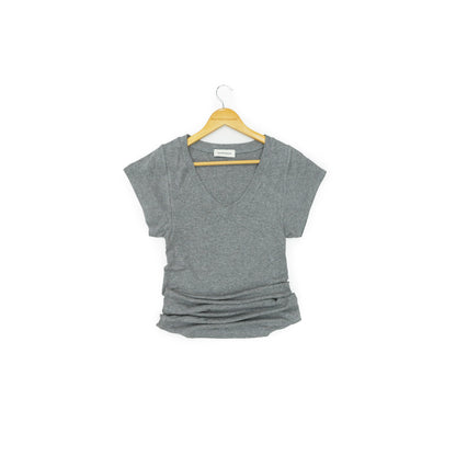 Northbutsouth Three Tone Classic V-neck Stacked T-shirt Dress MISSTT