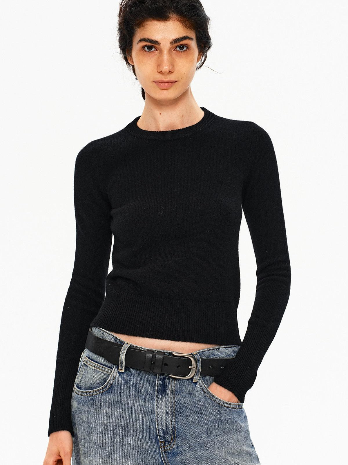 Northbutsouth Tri Color Cropped Pullover Women&