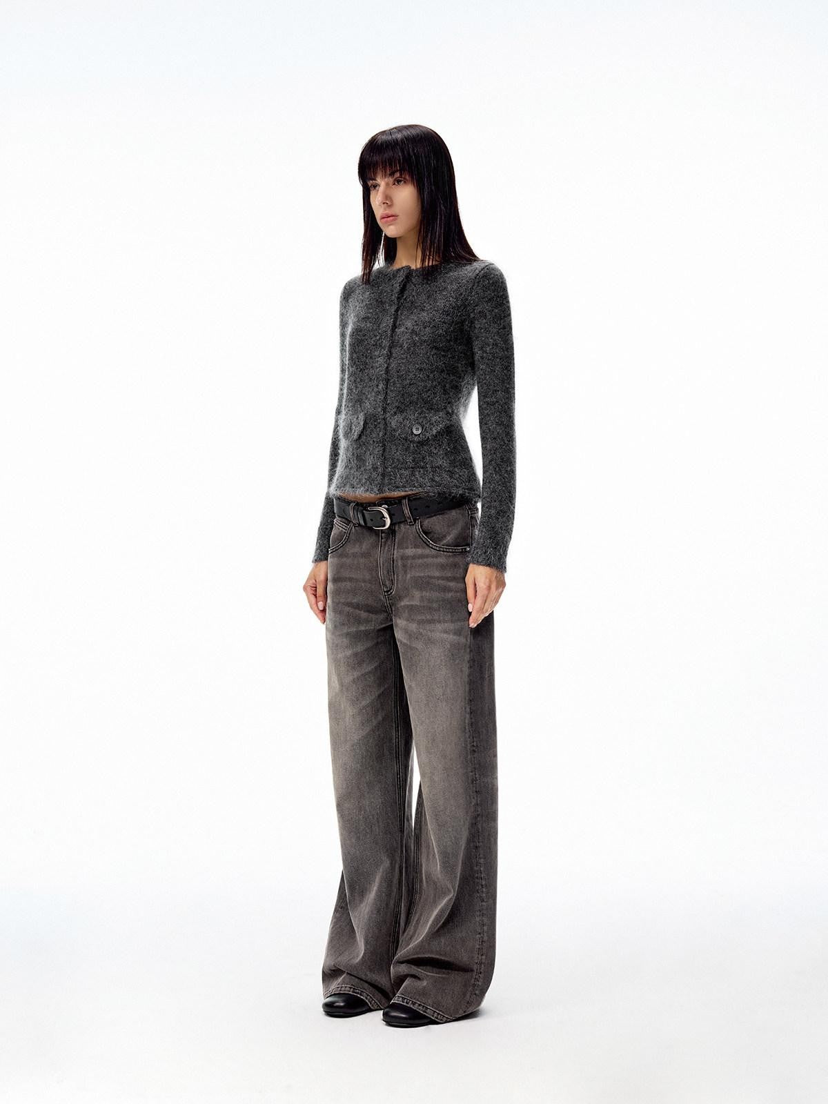 Northbutsouth Tri Color Round Neck Knit Single Row Women&