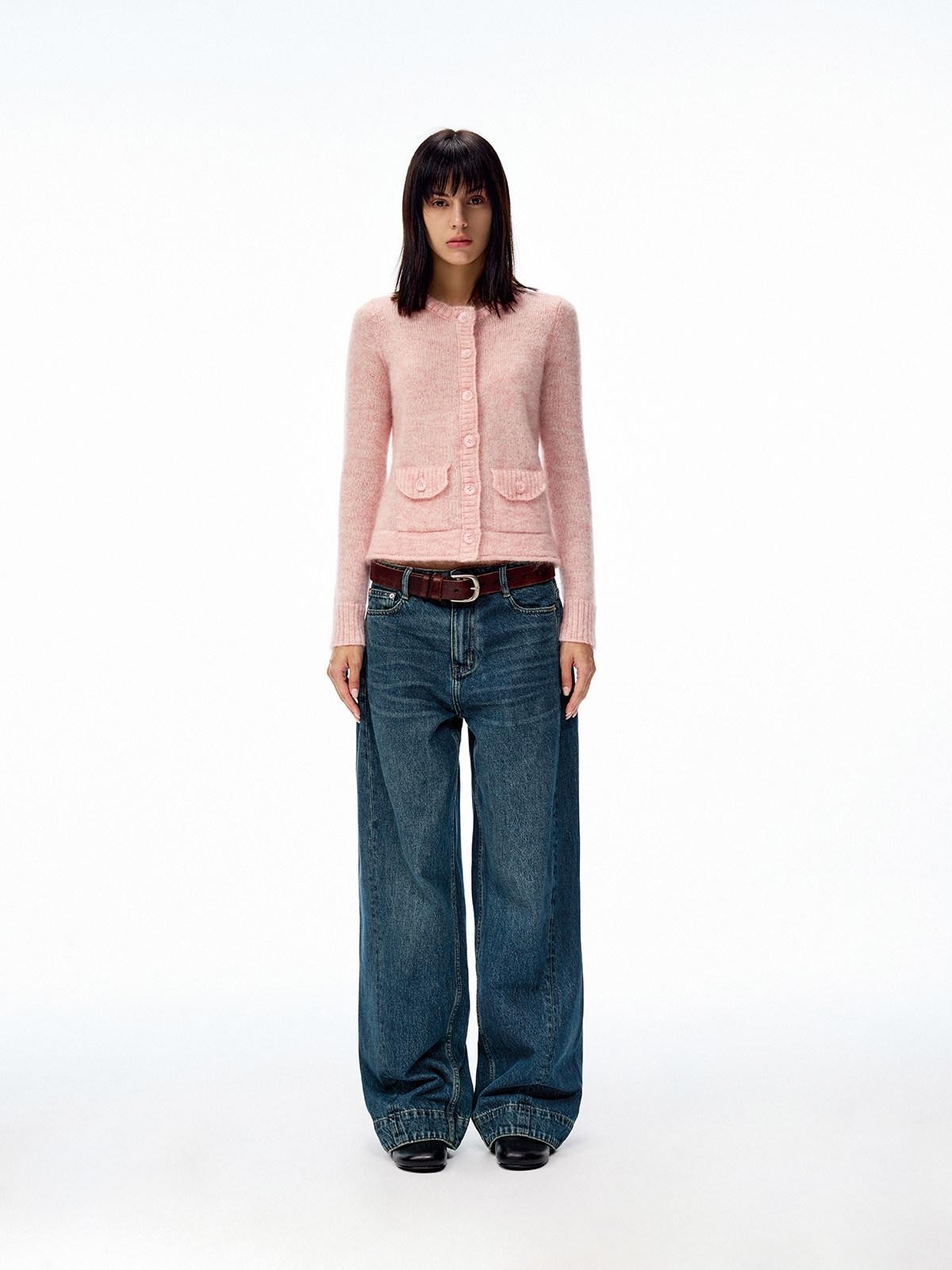 Northbutsouth Tri Color Round Neck Knit Single Row Women&