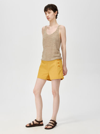 Northbutsouth Tricolor Knit Textured U Neck Vest
