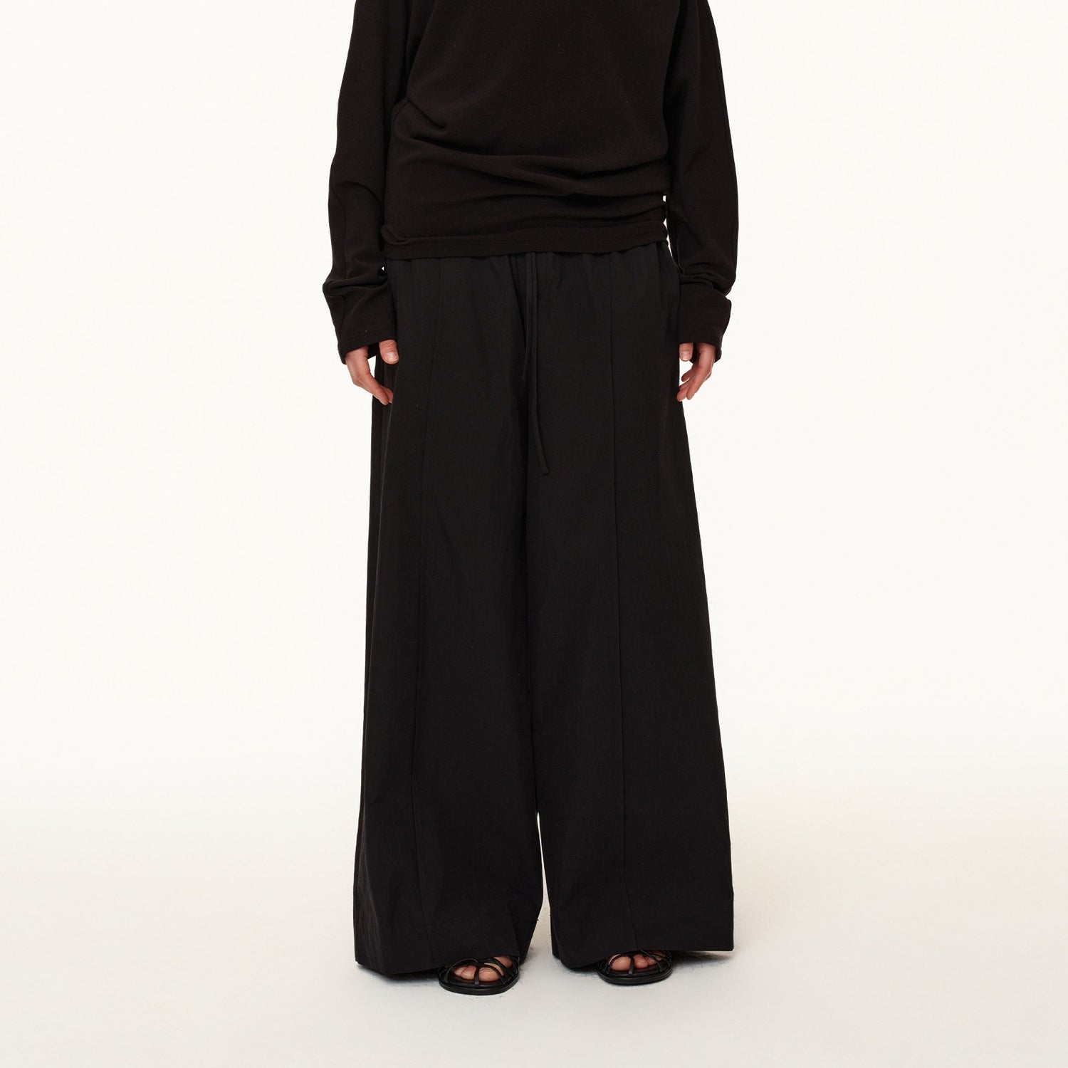 Northbutsouth_Tricolor_Pleated_Elastic_Waist_Casual_Women&